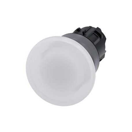 3SU1031-1BD60-0AA0 - 3SU1031-1BD60-0AA0 SIEMENS Illuminated mushroom pushbutton, 22 mm, round, plastic with metal front ring, whi..