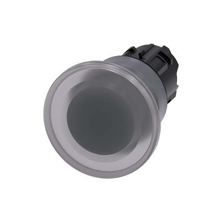 3SU1031-1BD70-0AA0 - 3SU1031-1BD70-0AA0 SIEMENS Illuminated mushroom pushbutton, 22 mm, round, plastic with metal front ring, cle..