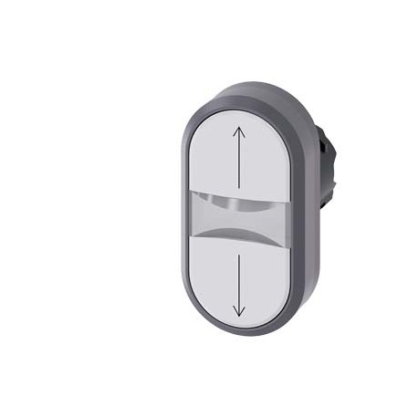 3SU1031-3AB66-0AN0 - 3SU1031-3AB66-0AN0 SIEMENS Illuminated twin pushbutton, 22 mm, round, plastic with metal front ring, white: ..
