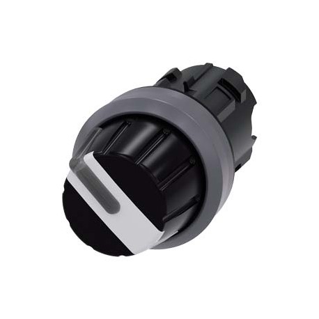 3SU1032-2AF60-0AA0 - 3SU1032-2AF60-0AA0 SIEMENS Selector switch, illuminable, 22 mm, round, plastic with metal front ring, white,..