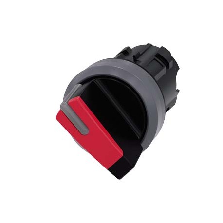 3SU1032-2BF20-0AA0 - 3SU1032-2BF20-0AA0 SIEMENS Selector switch, illuminable, 22 mm, round, plastic with metal front ring, red, s..