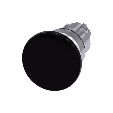 3SU1050-1BD10-0AA0 - 3SU1050-1BD10-0AA0 SIEMENS Mushroom pushbutton, 22 mm, round, metal, shiny, black, 40 mm, momentary contact ..