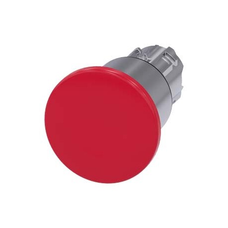 3SU1050-1ED20-0AA0 - 3SU1050-1ED20-0AA0 SIEMENS Mushroom pushbutton, 22 mm, round, metal, shiny, red, 40 mm, 3 switch positions, ..
