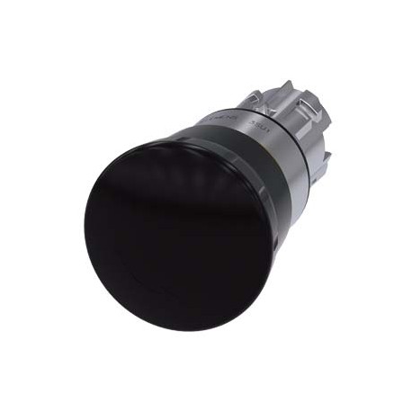 3SU1050-1HB10-0AA0 - 3SU1050-1HB10-0AA0 SIEMENS Mushroom pushbutton, 22 mm, round, metal, shiny, black, 40 mm, positive latching,..