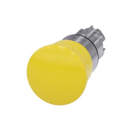 3SU1050-1HB30-0AA0 - 3SU1050-1HB30-0AA0 SIEMENS Mushroom pushbutton, 22 mm, round, metal, shiny, yellow, 40 mm, positive latching..
