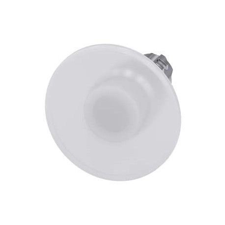 3SU1051-1CD60-0AA0 - 3SU1051-1CD60-0AA0 SIEMENS Illuminated mushroom pushbutton, 22 mm, round, metal, shiny, white, 60 mm, moment..