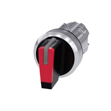 3SU1052-2BL20-0AA0 - 3SU1052-2BL20-0AA0 SIEMENS Selector switch, illuminable, 22 mm, round, metal, shiny, red, selector switch, s..