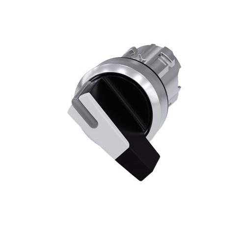 3SU1052-2CF60-0AA0 - 3SU1052-2CF60-0AA0 SIEMENS Selector switch, illuminable, 22 mm, round, metal, shiny, white, selector switch,..