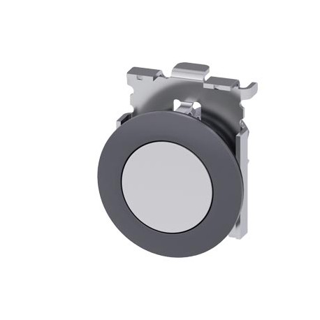 3SU1060-0JB60-0AA0 - 3SU1060-0JB60-0AA0 SIEMENS Pushbutton, 30 mm, round, metal, matte, white, front ring for flush installation,..