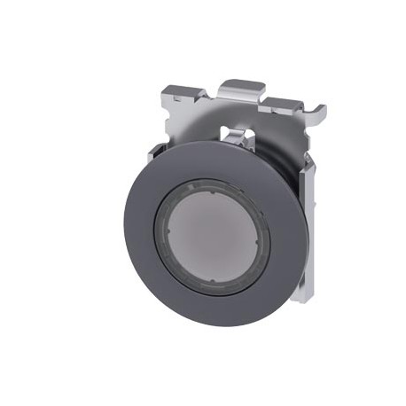 3SU1061-0JA70-0AA0 - 3SU1061-0JA70-0AA0 SIEMENS Illuminated pushbutton, 30 mm, round, metal, matte, clear, front ring for flush i..