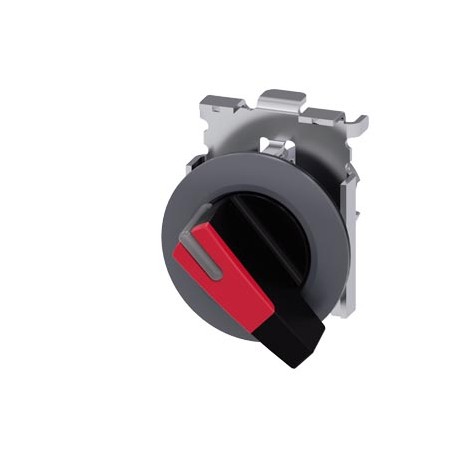 3SU1062-2EC20-0AA0 - 3SU1062-2EC20-0AA0 SIEMENS Selector switch, illuminable, 30 mm, round, metal, matte, red, selector switch, l..
