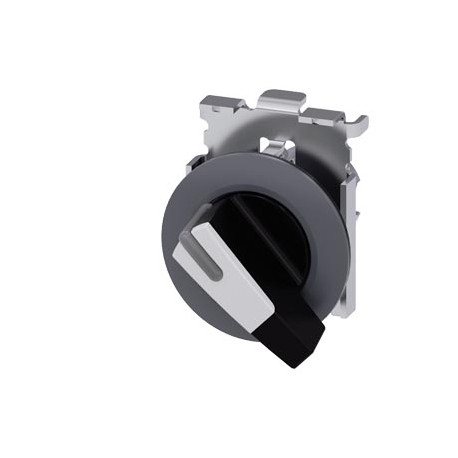 3SU1062-2EC60-0AA0 - 3SU1062-2EC60-0AA0 SIEMENS Selector switch, illuminable, 30 mm, round, metal, matte, white, selector switch,..