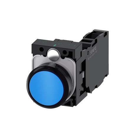3SU1100-0AB50-1FA0 - 3SU1100-0AB50-1FA0 SIEMENS Pushbutton, 22 mm, round, plastic, blue, pushbutton, flat, momentary contact type..