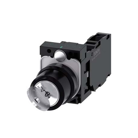 3SU1100-4BF11-1FA0 - 3SU1100-4BF11-1FA0 SIEMENS RONIS key-operated switch, 22 mm, round, plastic, lock number SB30, with 2 keys, ..