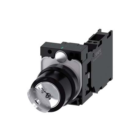 3SU1100-4BF11-3FA0 - 3SU1100-4BF11-3FA0 SIEMENS RONIS key-operated switch, 22 mm, round, plastic, lock number SB30, with 2 keys, ..