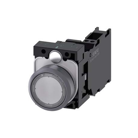 3SU1132-0AB70-3FA0 - 3SU1132-0AB70-3FA0 SIEMENS Illuminated pushbutton, 22 mm, round, plastic with metal front ring, clear, pushb..