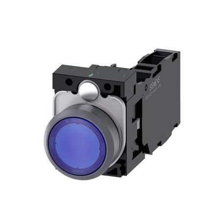 3SU1136-0AB50-1FA0 - 3SU1136-0AB50-1FA0 SIEMENS Illuminated pushbutton, 22 mm, round, plastic with metal front ring, blue, pushbu..