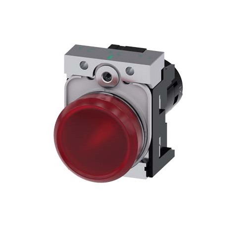 3SU1251-6AB20-1AA0 - 3SU1251-6AB20-1AA0 SIEMENS Indicator lights, compact, 22 mm, round, metal, red, lens, smooth, with holder, O..