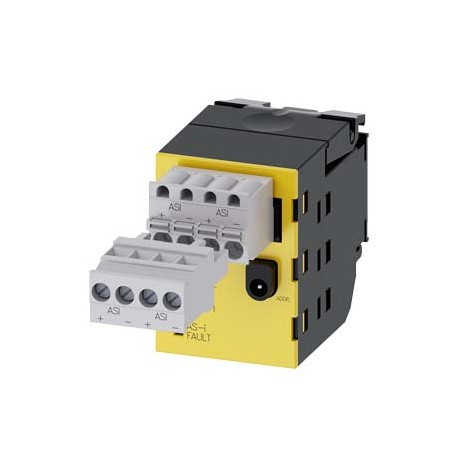 3SU1400-1EA10-2AA0 - 3SU1400-1EA10-2AA0 SIEMENS AS-Interface module, 2 safe inputs, black, 4-pole connector with screw terminal a..