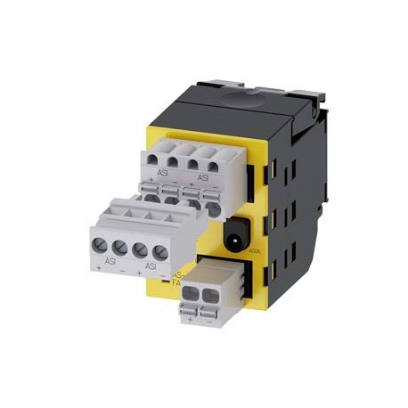 3SU1400-1EC10-2AA0 - 3SU1400-1EC10-2AA0 SIEMENS AS-Interface module, 2 safe inputs, 1 output, black, 4-pole connector with screw ..