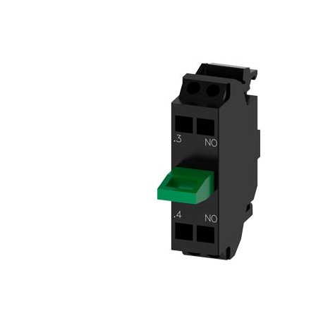 3SU1400-2AA10-3BA0 - 3SU1400-2AA10-3BA0 SIEMENS Contact module with 1 contact element, 1 NO, spring-type terminal, for floor moun..