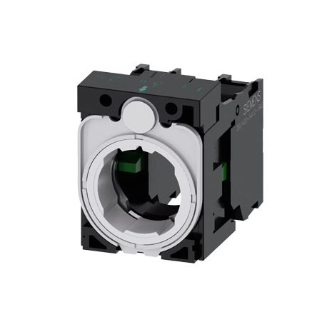 3SU1500-1AA10-1NA0 - 3SU1500-1AA10-1NA0 SIEMENS Holder for 3 modules, plastic, 1 NO, 1 NO, screw terminal