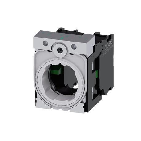 3SU1550-1AA10-1NA0 - 3SU1550-1AA10-1NA0 SIEMENS holder, universal, 3-way, plastic/metal, 1 NO, 1 NO, screw terminal new design