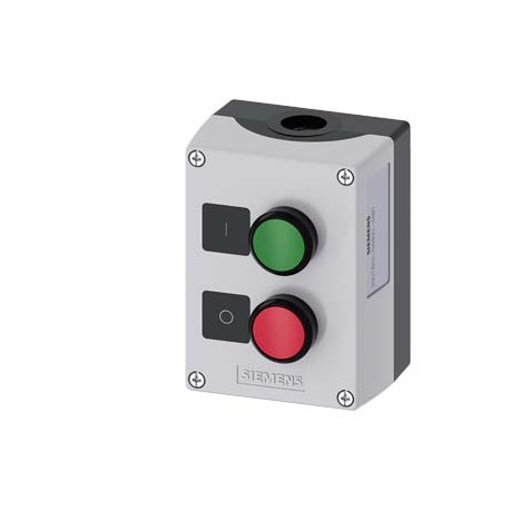 3SU1802-0AB00-2AB1 - 3SU1802-0AB00-2AB1 SIEMENS Enclosure for command devices, 22 mm, round, Enclosure material plastic, enclosur..