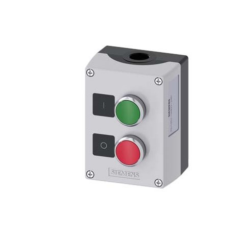 3SU1852-0AB00-2AB1 - 3SU1852-0AB00-2AB1 SIEMENS Enclosure for command devices, 22 mm, round, Enclosure material metal, enclosure ..