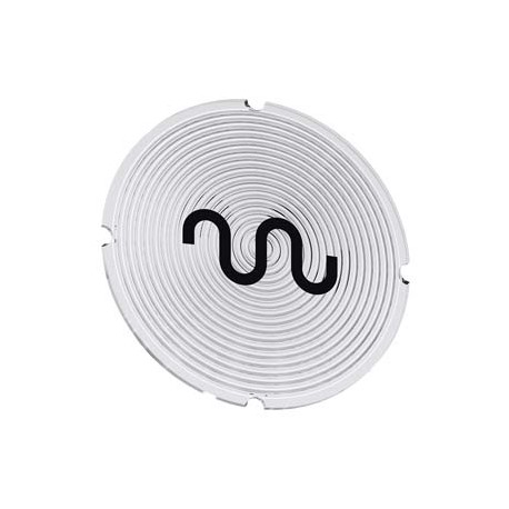 3SU1900-0AB71-0QV0 - 3SU1900-0AB71-0QV0 SIEMENS Inscription plate for illuminated pushbutton, round, milky with black font, with ..