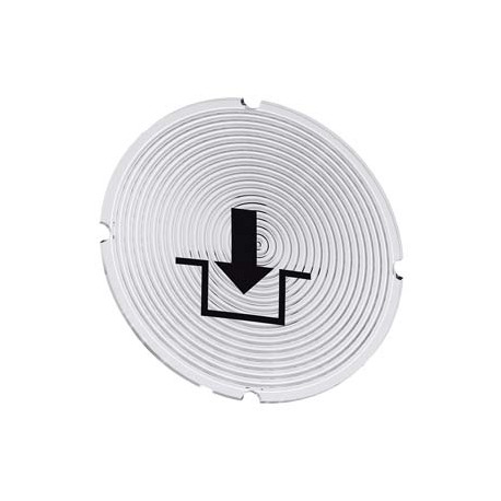 3SU1900-0AB71-0RK0 - 3SU1900-0AB71-0RK0 SIEMENS Inscription plate for illuminated pushbutton, round, milky with black font, with ..