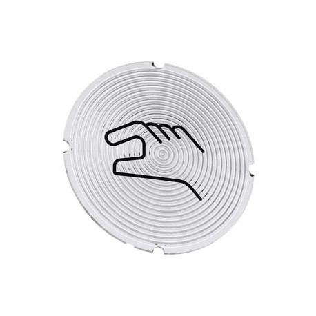 3SU1900-0AB71-0RP0 - 3SU1900-0AB71-0RP0 SIEMENS Inscription plate for illuminated pushbutton, round, milky with black font, with ..