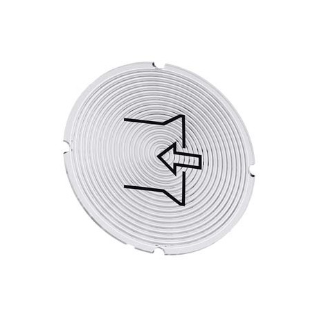 3SU1900-0AB71-0RR0 - 3SU1900-0AB71-0RR0 SIEMENS Inscription plate for illuminated pushbutton, round, milky with black font, with ..