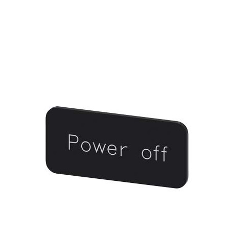 3SU1900-0AC16-0DF0 - 3SU1900-0AC16-0DF0 SIEMENS Labeling plate for snapping on or gluing to label holder, label size 12.5x27mm, b..