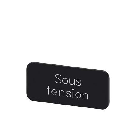 3SU1900-0AC16-0GS0 - 3SU1900-0AC16-0GS0 SIEMENS Labeling plate for snapping on or gluing to label holder, label size 12.5x27mm, b..