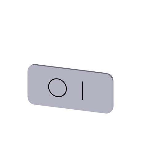 3SU1900-0AC81-0QG0 - 3SU1900-0AC81-0QG0 SIEMENS Labeling plate for snapping on or gluing to label holder, label size 12.5x27mm, s..