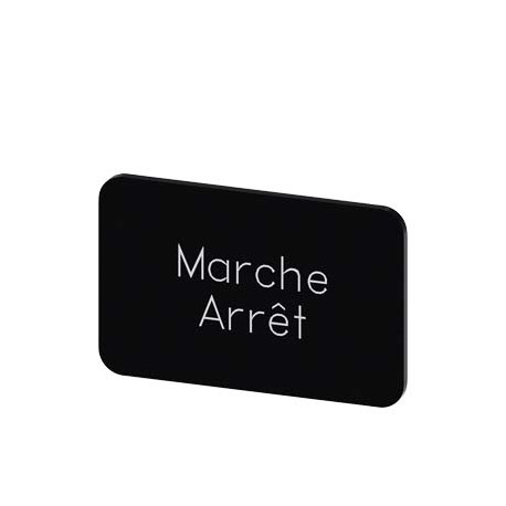 3SU1900-0AD16-0GU0 - 3SU1900-0AD16-0GU0 SIEMENS Labeling plate for snapping on or gluing on label holder, Label size 17.5 x 27 mm..