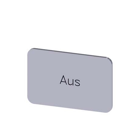 3SU1900-0AD81-0AC0 - 3SU1900-0AD81-0AC0 SIEMENS Labeling plate for snapping on or gluing, on label holder, label size 17.5 x 27 m..