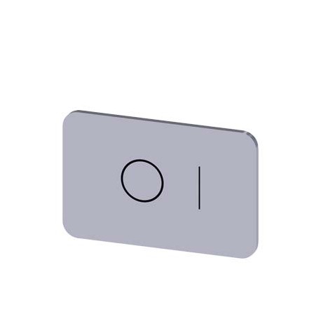 3SU1900-0AD81-0QG0 - 3SU1900-0AD81-0QG0 SIEMENS Labeling plate for snapping on or gluing on label holder, Label size 17.5 x 27 mm..