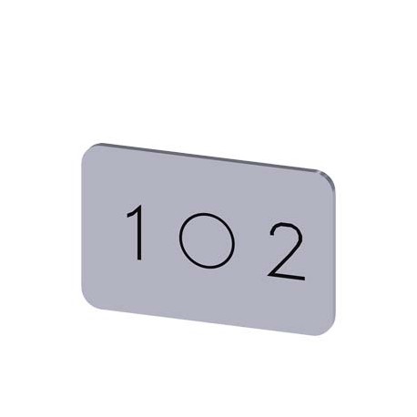 3SU1900-0AD81-0QL0 - 3SU1900-0AD81-0QL0 SIEMENS Labeling plate for snapping on or gluing on label holder, Label size 17.5 x 27 mm..