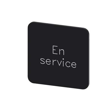 3SU1900-0AF16-0GM0 - 3SU1900-0AF16-0GM0 SIEMENS labeling plate for gluing on enclosure, label size 22 x 22 mm, black label, white..