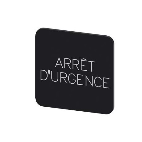 3SU1900-0AF16-0GX0 - 3SU1900-0AF16-0GX0 SIEMENS LABELING PLATE SELF-ADHESIVE FOR ENCLOSURE, LABEL SIZE 22 X 22MM, LABEL BLACK, L..