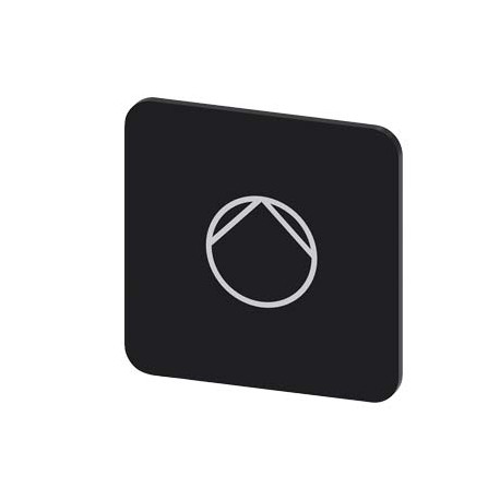 3SU1900-0AF16-0RD0 - 3SU1900-0AF16-0RD0 SIEMENS Labeling plate for gluing on enclosure, Label size 22x22 mm, black label, white f..