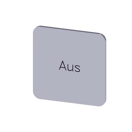 3SU1900-0AF81-0AC0 - 3SU1900-0AF81-0AC0 SIEMENS Labeling plate for gluing on enclosure, label size 22x22 mm, silver label, black ..