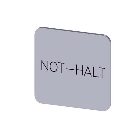 3SU1900-0AF81-0AT0 - 3SU1900-0AF81-0AT0 SIEMENS Labeling plate for gluing on enclosure, label size 22x22 mm, silver label, black ..