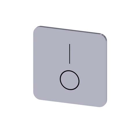 3SU1900-0AF81-0QP0 - 3SU1900-0AF81-0QP0 SIEMENS Labeling plate for gluing on enclosure, label size 22x22mm, silver label, black f..