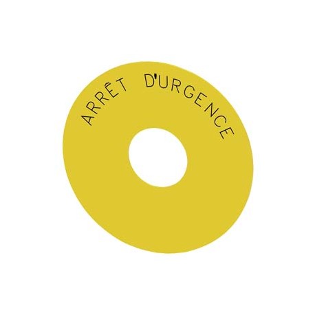 3SU1900-0BC31-0GQ0 - 3SU1900-0BC31-0GQ0 SIEMENS Backing plate round, for EMERGENCY STOP mushroom pushbutton, yellow, self-adhesiv..