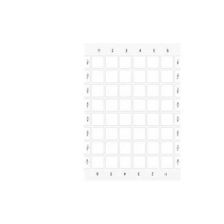 3SU1900-0BL61-0AA0 - 3SU1900-0BL61-0AA0 SIEMENS Labeling plates for printing and gluing on label holder, Label size 27x27 mm, whi..