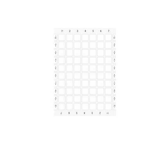 3SU1900-0BM61-0AA0 - 3SU1900-0BM61-0AA0 SIEMENS Labeling plates for printing and gluing on enclosure, label size 22x22 mm, white,..