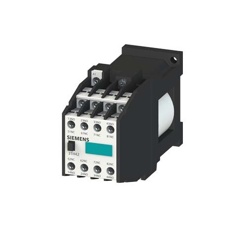 3TH4244-0BD4 - 3TH4244-0BD4 SIEMENS Contactor relay, 44E, DIN EN 50011, 4NO + 4NC, screw terminal DC operation 42 V DC